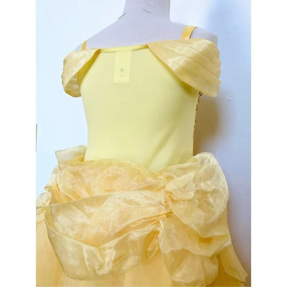 NEW Disney Store Kids Girls 7/8 Belle Costume - Picture 7 of 11